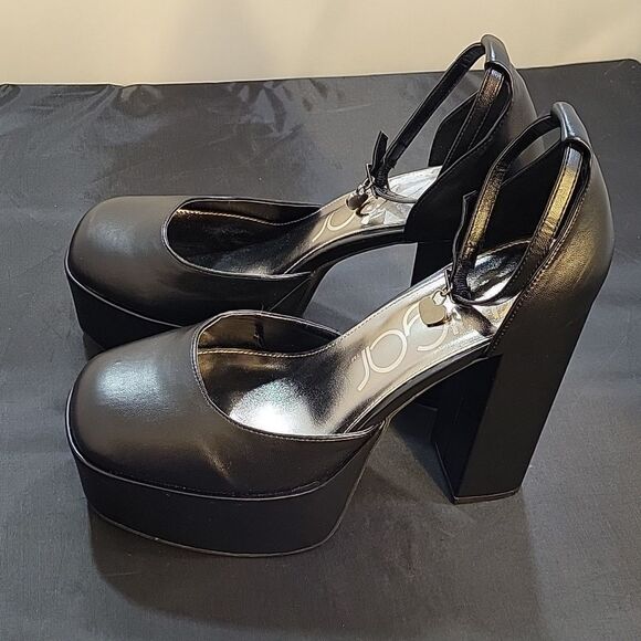 BRAND NEW WOMEN"S SUGAR SKYHIGH LEATHER ANKLE STRAP HEELS - Picture 16 of 16